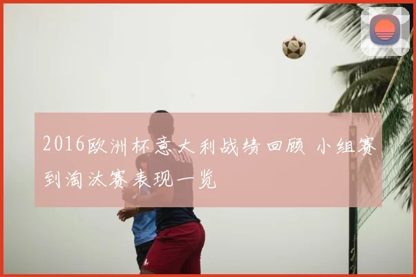 2016欧洲杯意大利战绩回顾 小组赛到淘汰赛表现一览