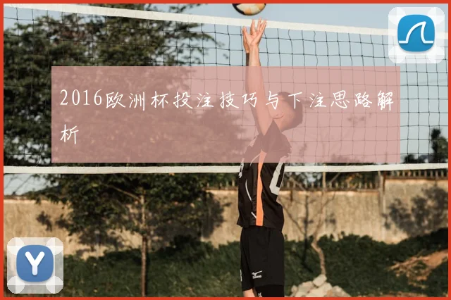 2016欧洲杯投注技巧与下注思路解析