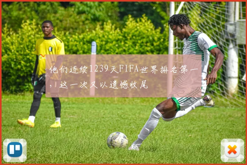 他们连续1239天FIFA世界排名第一，这一次又以遗憾收尾